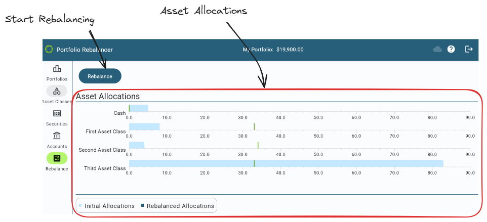 Rebalancing User Interface